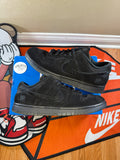 Preowned size 11 Nike Dunk Low SP Undefeated 5 On It Black black suede 