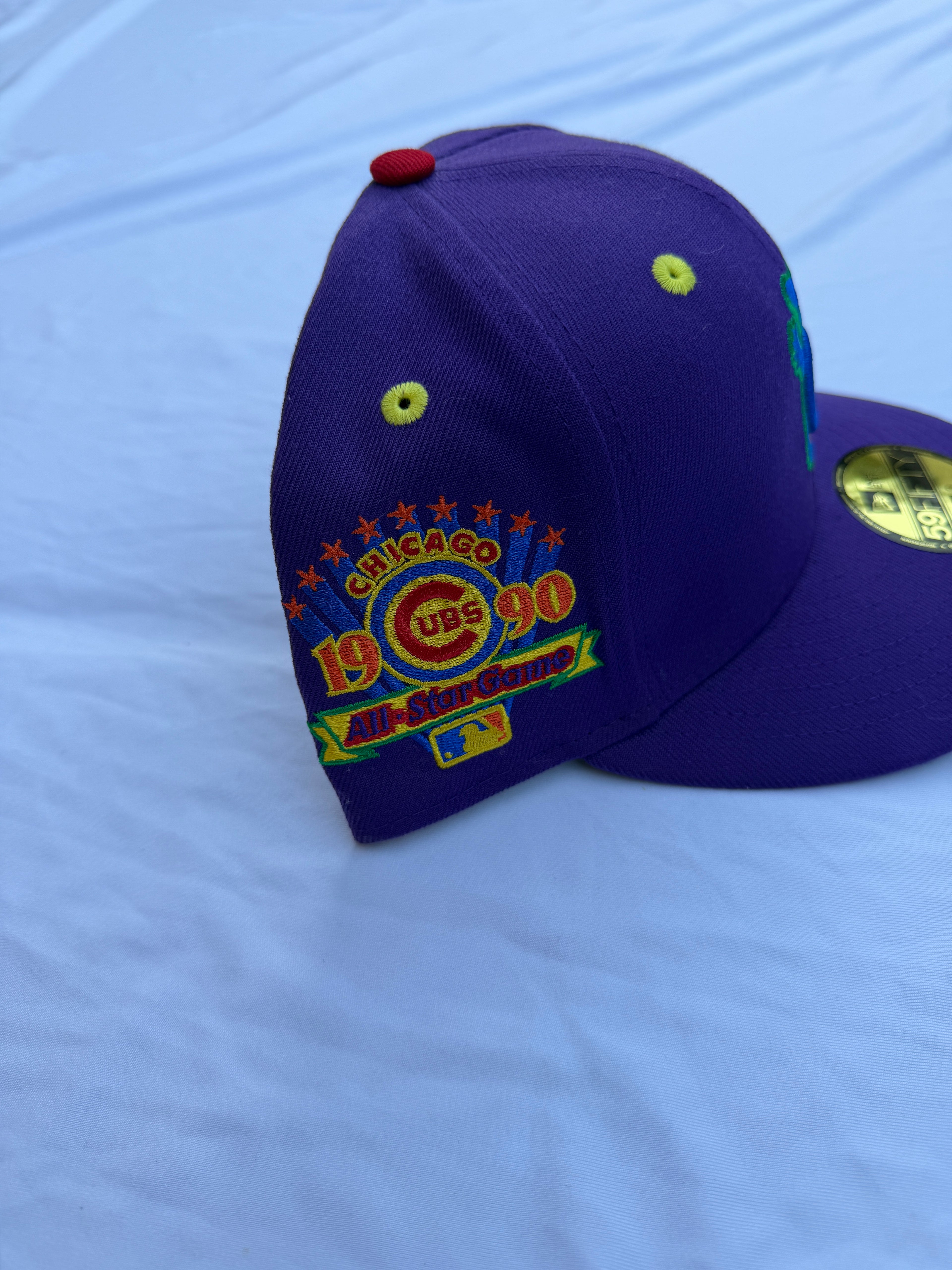 Chicago cubs all star 1990 patch on left side 