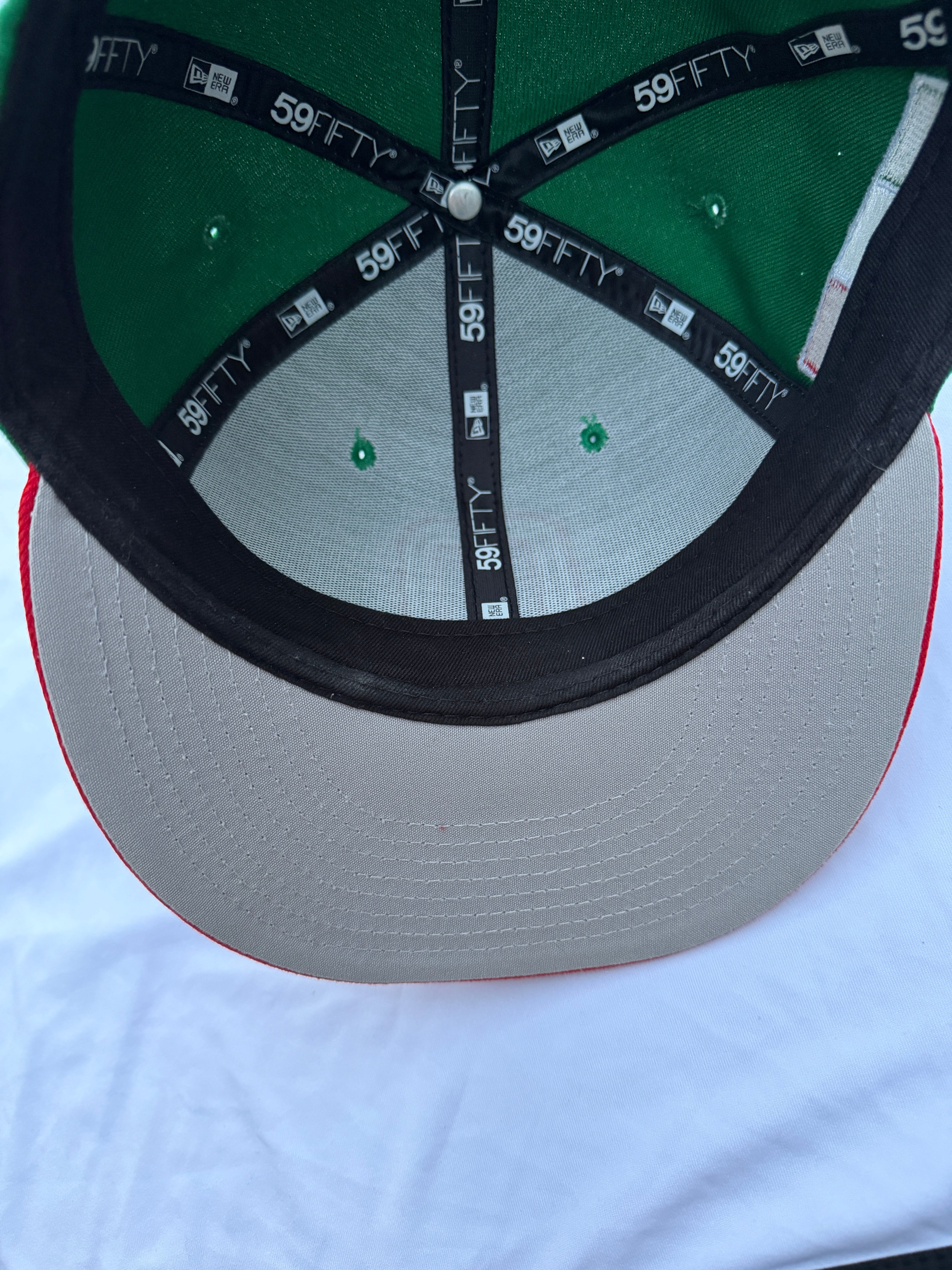 New Era Mexico World Baseball Classic M Green Red 2 Tone 59Fifty Fitted
