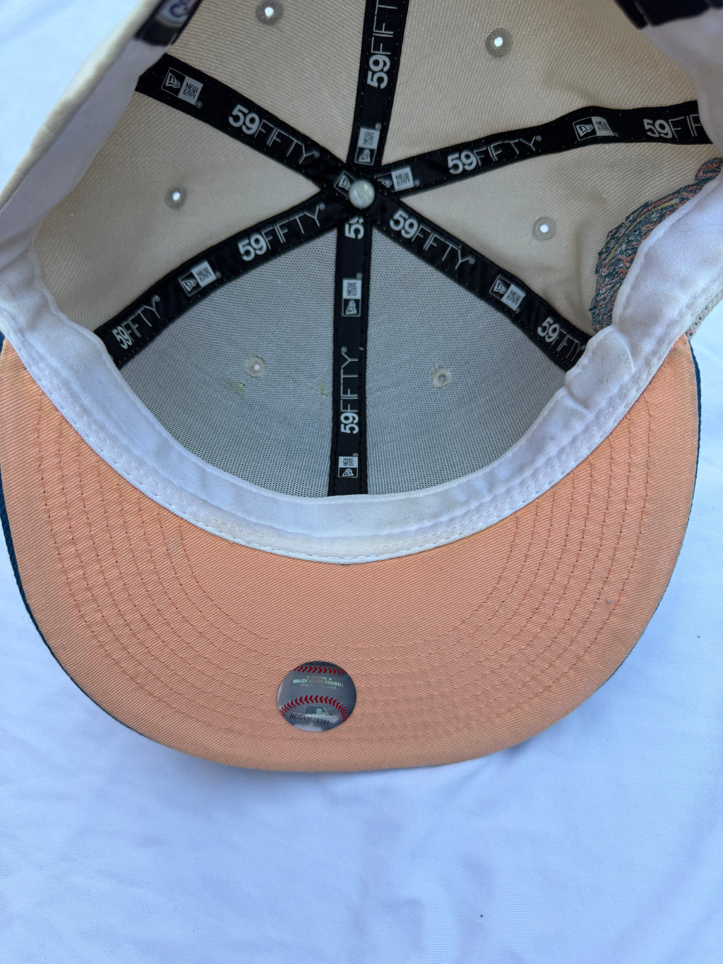 Inside of cap 