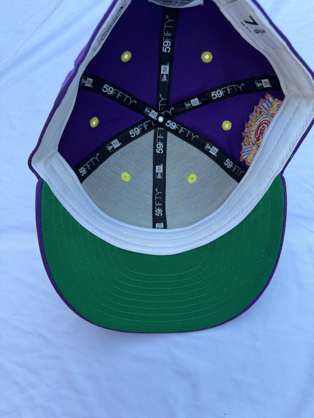 Inside view of hat 