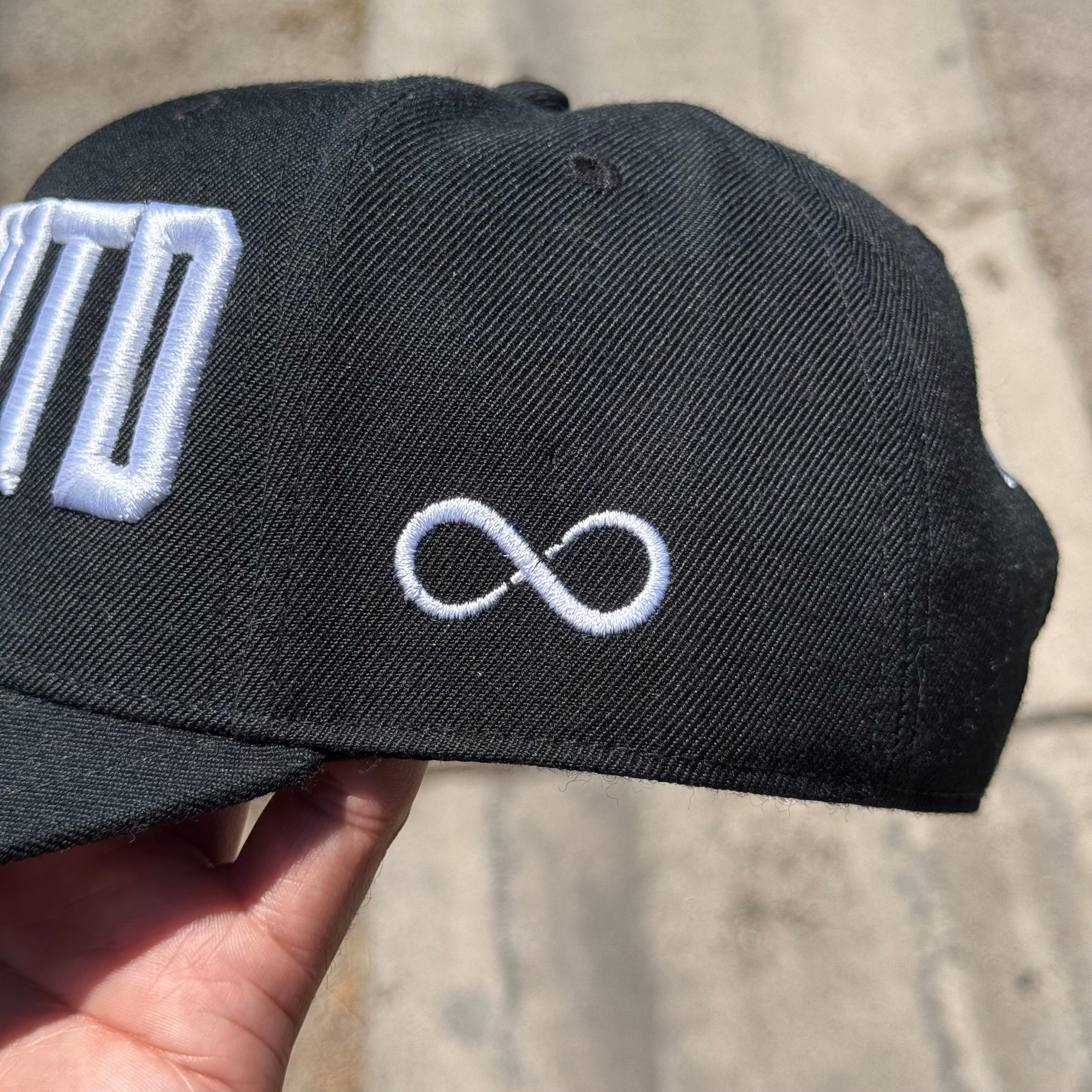 Back of hat with “A fresh start” embroidered in the back 