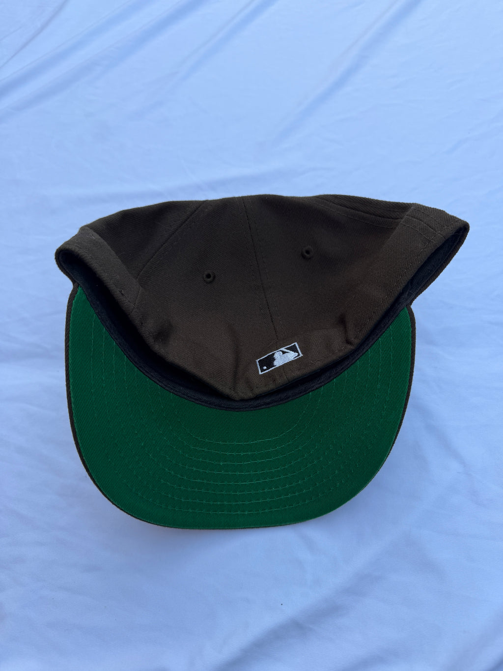 Another angle of hat, green under brim