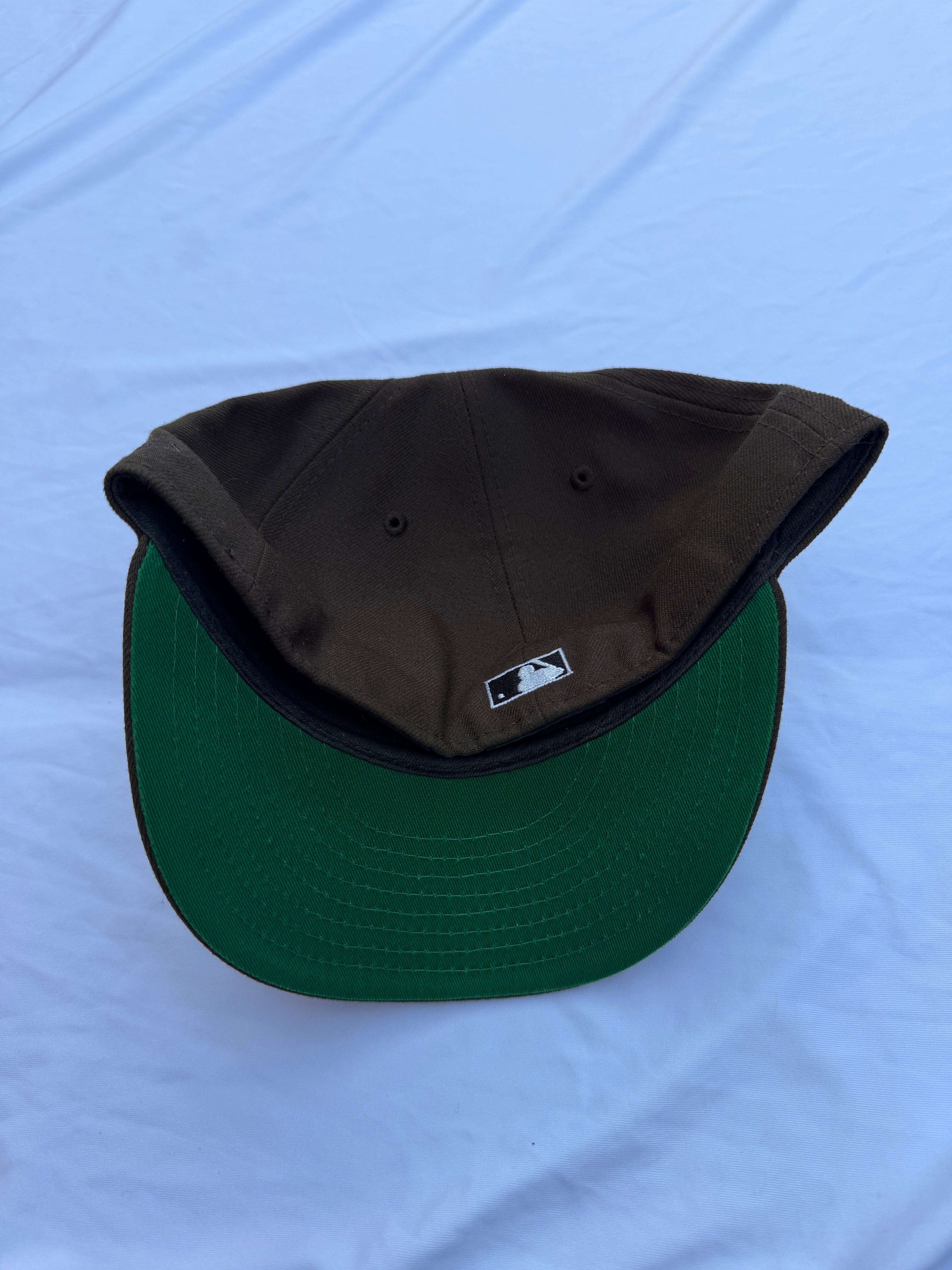 Another angle of hat, green under brim
