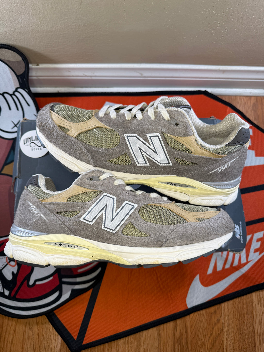 New Balance 990v3 MiUSA Teddy Santis Marblehead Incense preowned size 11.5 