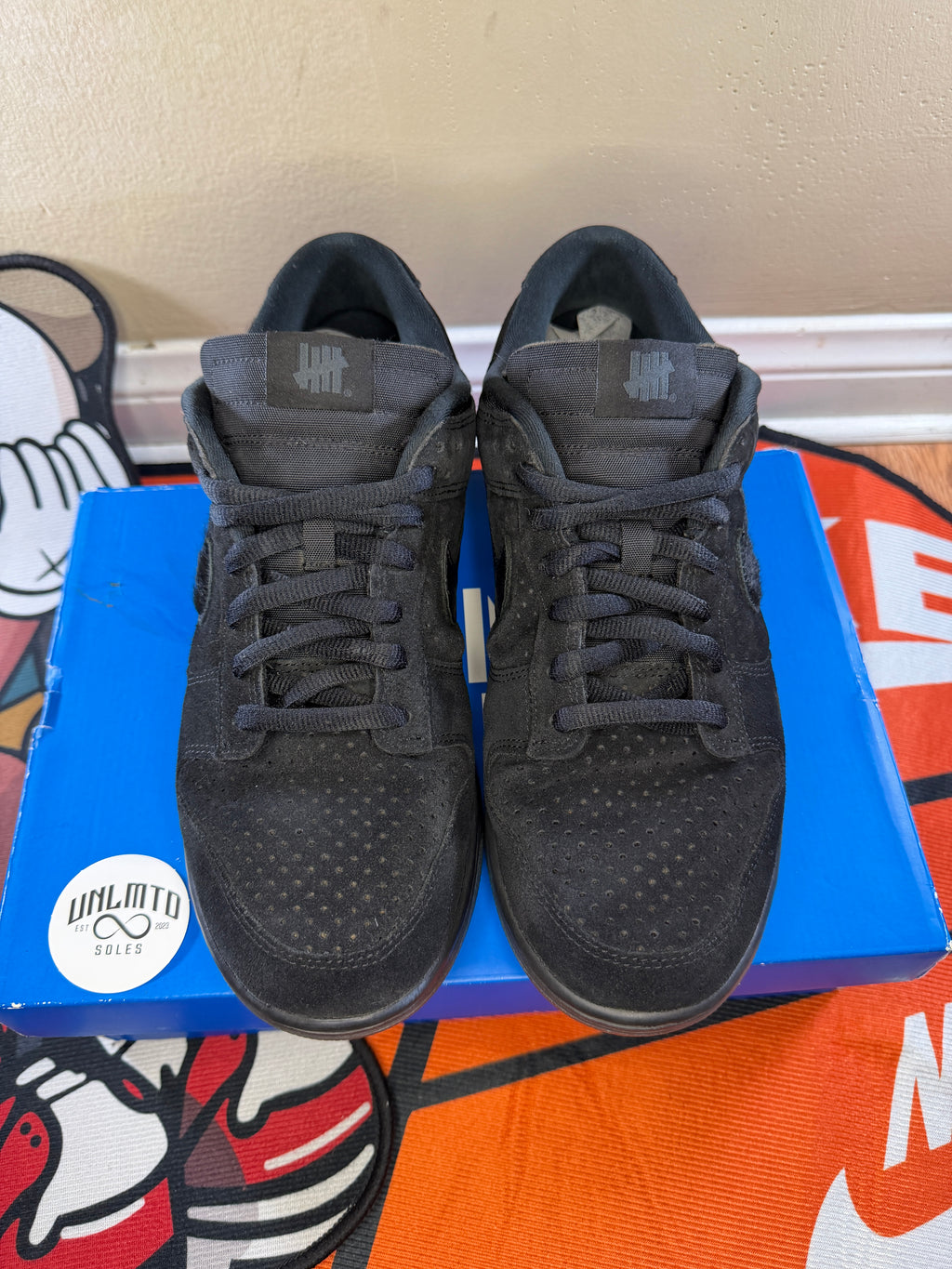 Nike Dunk Low SP Undefeated 5 On It Black suede 