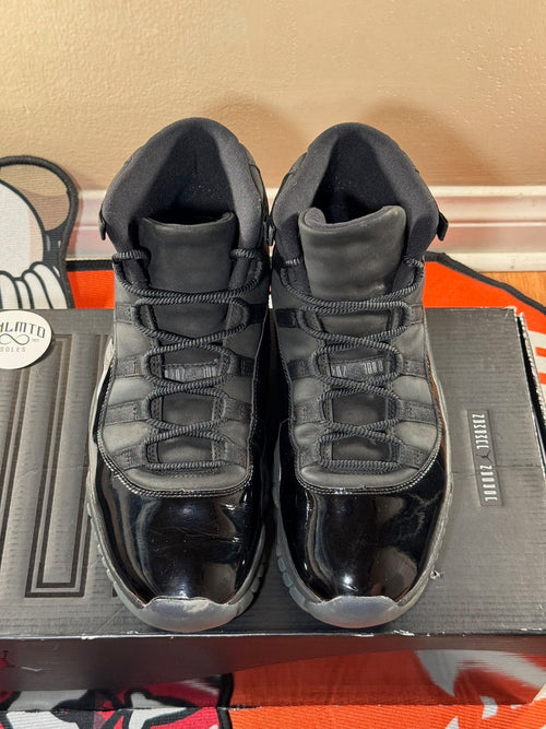 All Black shoe top view 