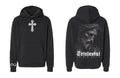 Tetelastai Black Hoodie and Jesus image in the back 
